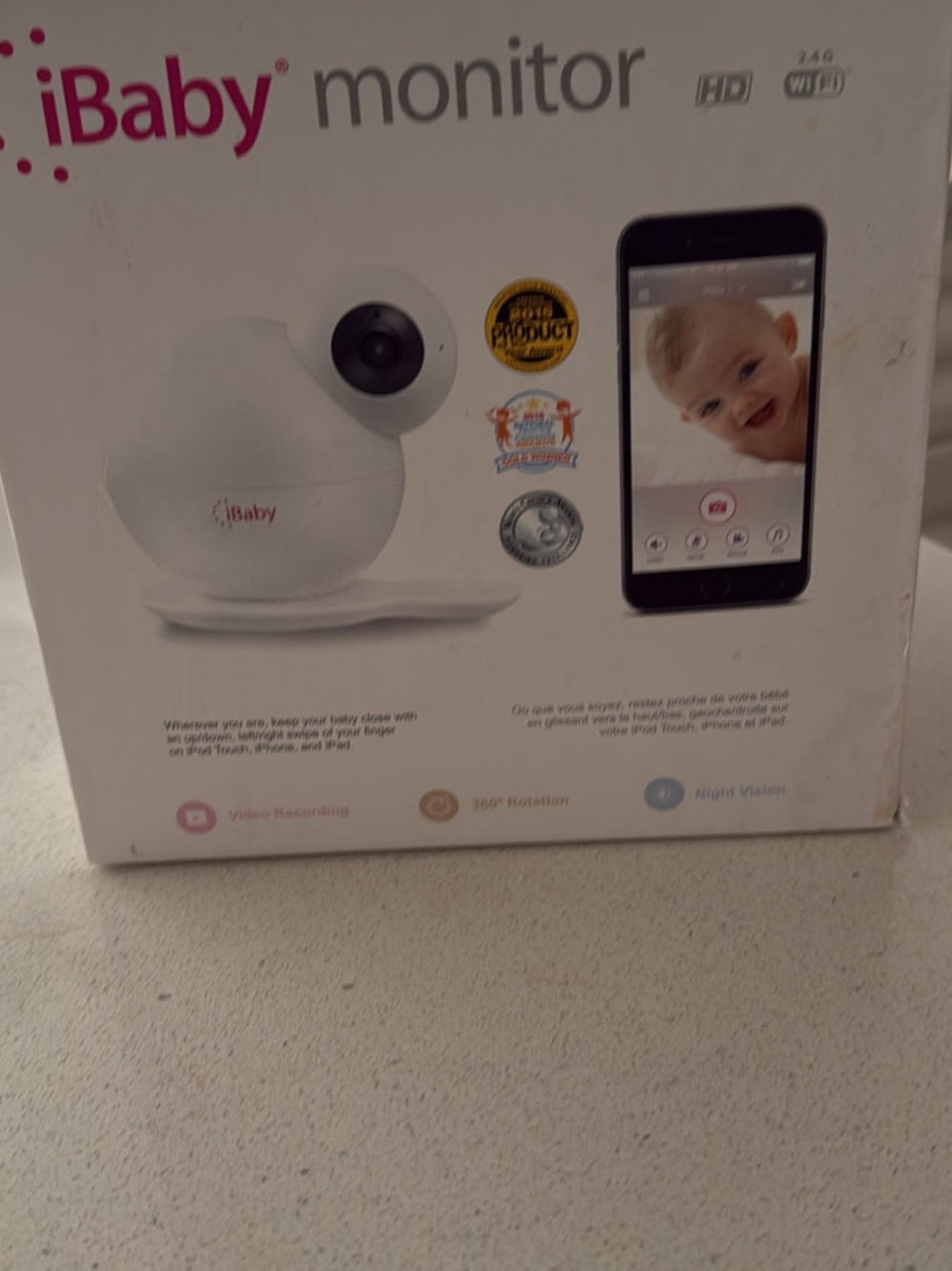 iBaby HD Wi‑Fi Baby Monitor in White